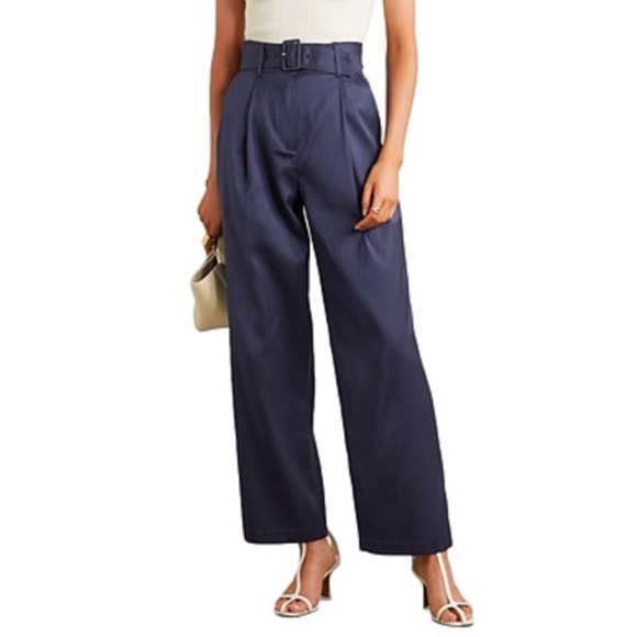 Fleur du Mal Pants - Fleur du Mal High Rise Pleated Trouser Pants Size 6